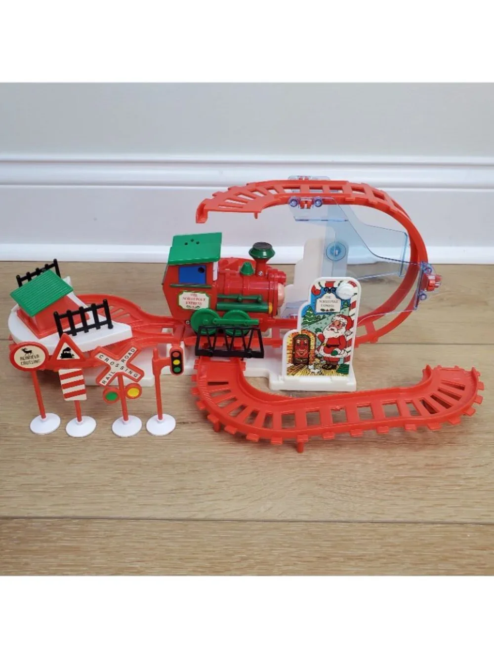 Kurt Adler Musical North Pole Express Train Set (as seen Baby Einstein) Whistle
